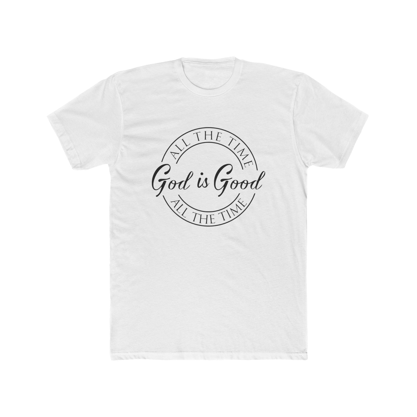 Unisex Cotton Crew Tee - "God is Good" Inspirational T-Shirt