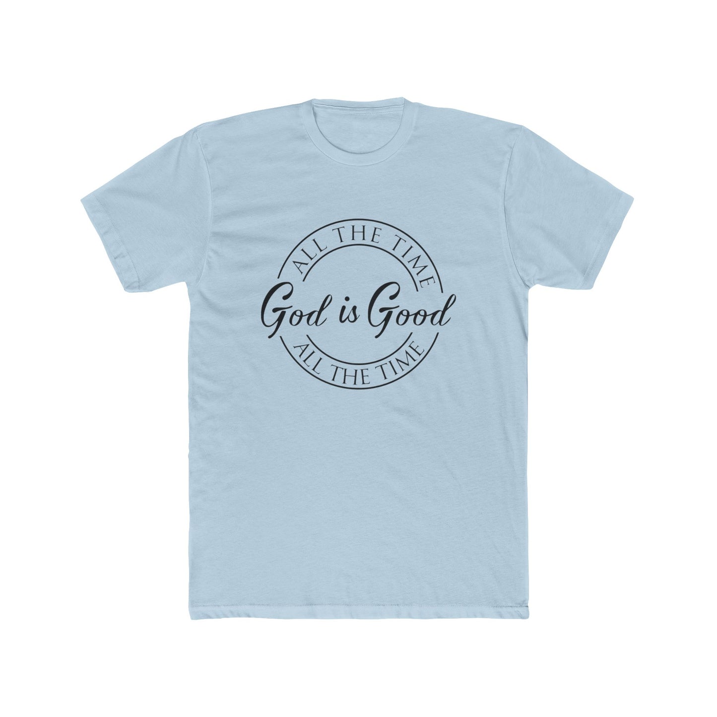 Unisex Cotton Crew Tee - "God is Good" Inspirational T-Shirt