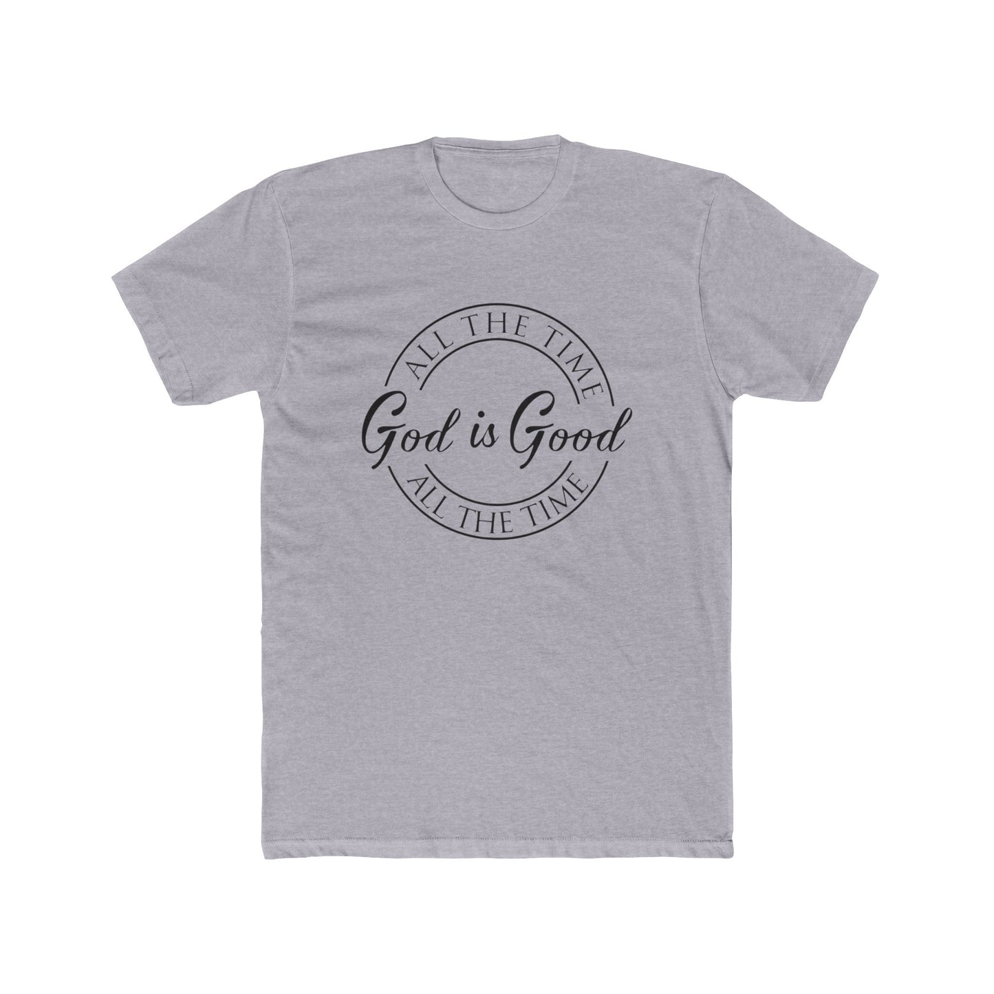 Unisex Cotton Crew Tee - "God is Good" Inspirational T-Shirt