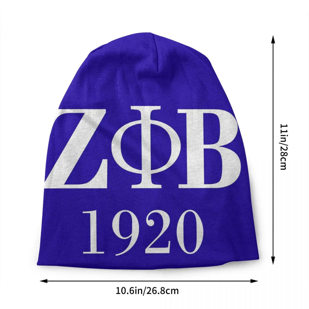 Zeta Phi Beta Sorority Logo Beanie Cap Winter Bonnet Femme Knitting Hats Hip Hop Outdoor Greek Letter 1920 Skullies Beanies Hats