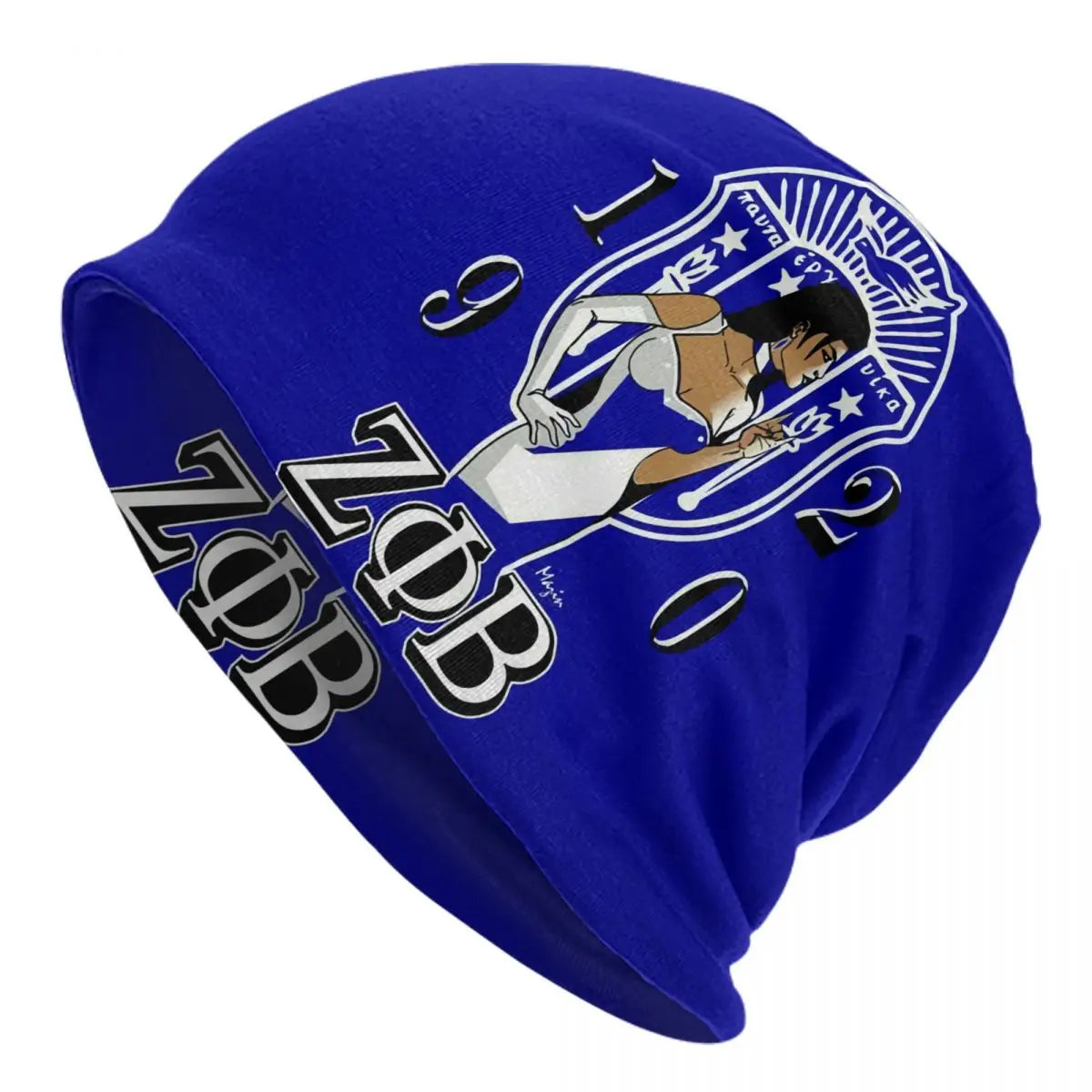 Zeta Phi Beta Sorority Logo Beanie Cap Winter Bonnet Femme Knitting Hats Hip Hop Outdoor Greek Letter 1920 Skullies Beanies Hats