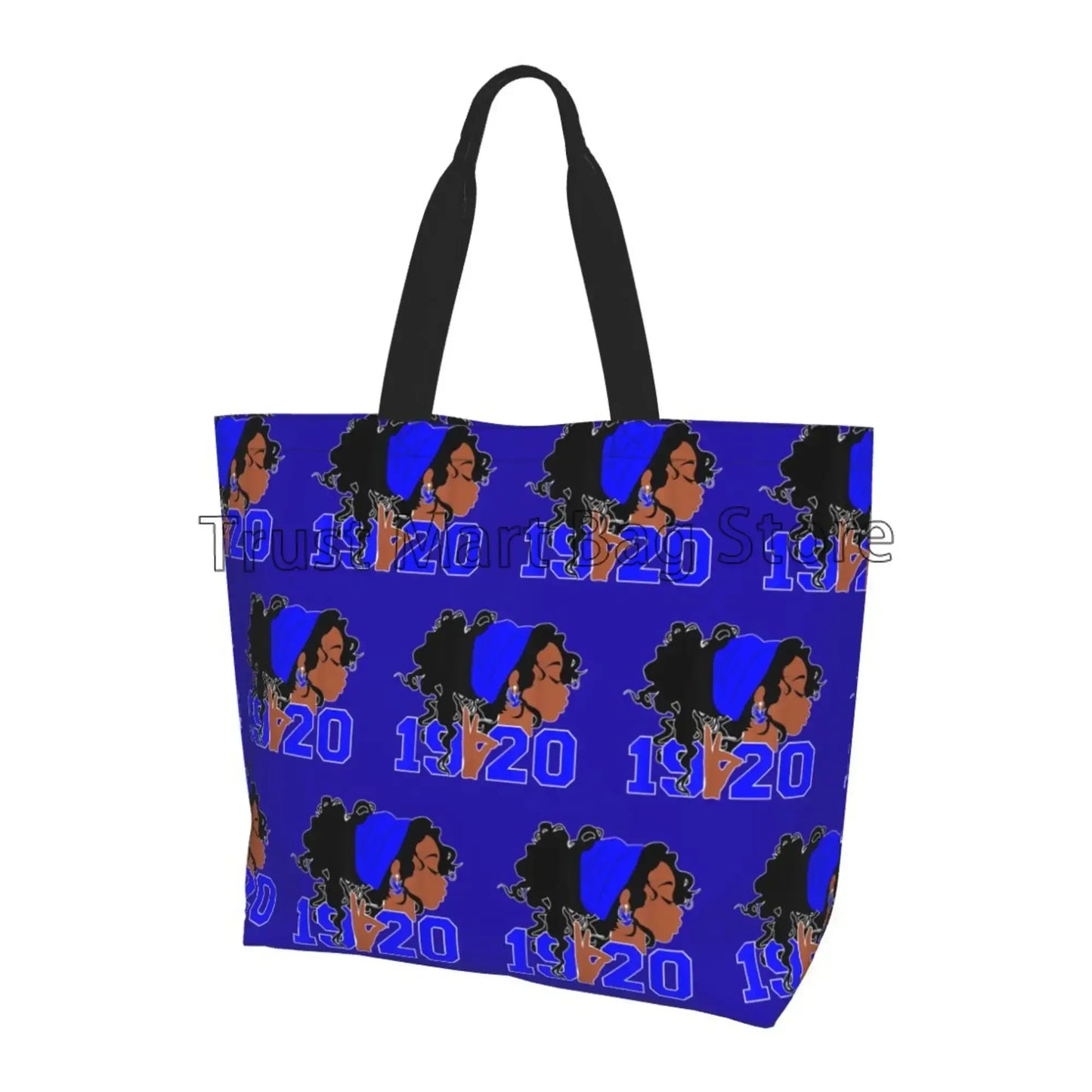 Zeta Phi Beta Beach Tote Bags Travel Totes Bag Kitchen Reusable Grocery Bags Shopping Tote for Women Foldable Waterproof